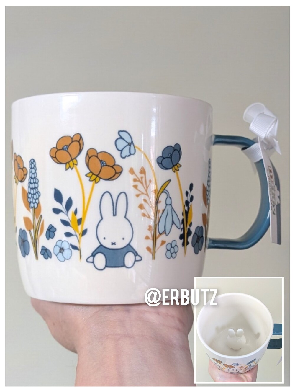 Miffy x Magenta Pastel Fall Bloom Mug With 3D Miffy Head Design 🐰